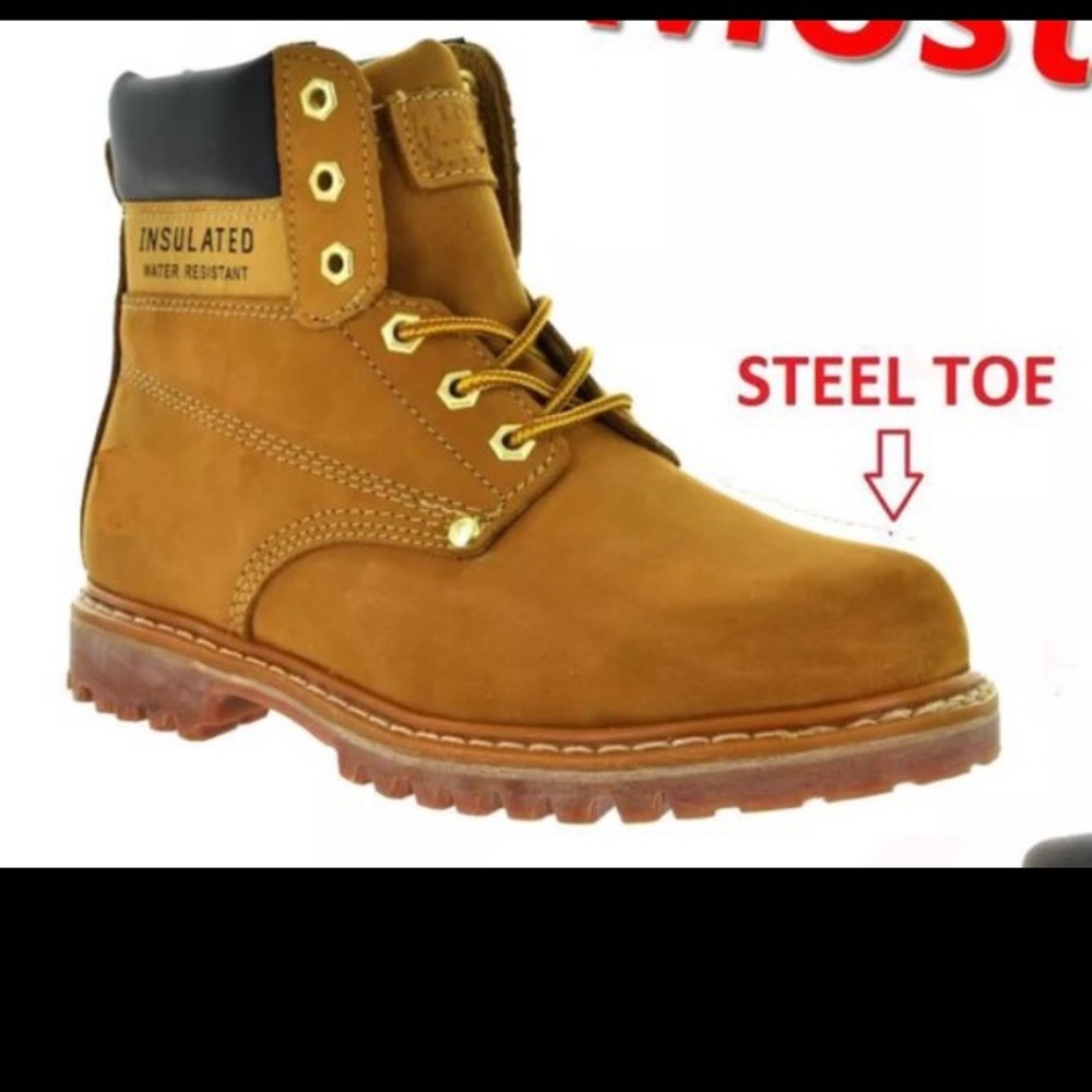 Steel Toe Construction Boots - OSHA Certified